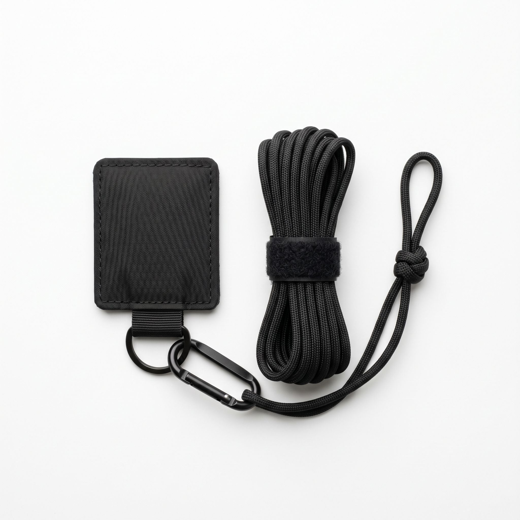 Braided Paracord Lanyard + Swivel Clip — Hero