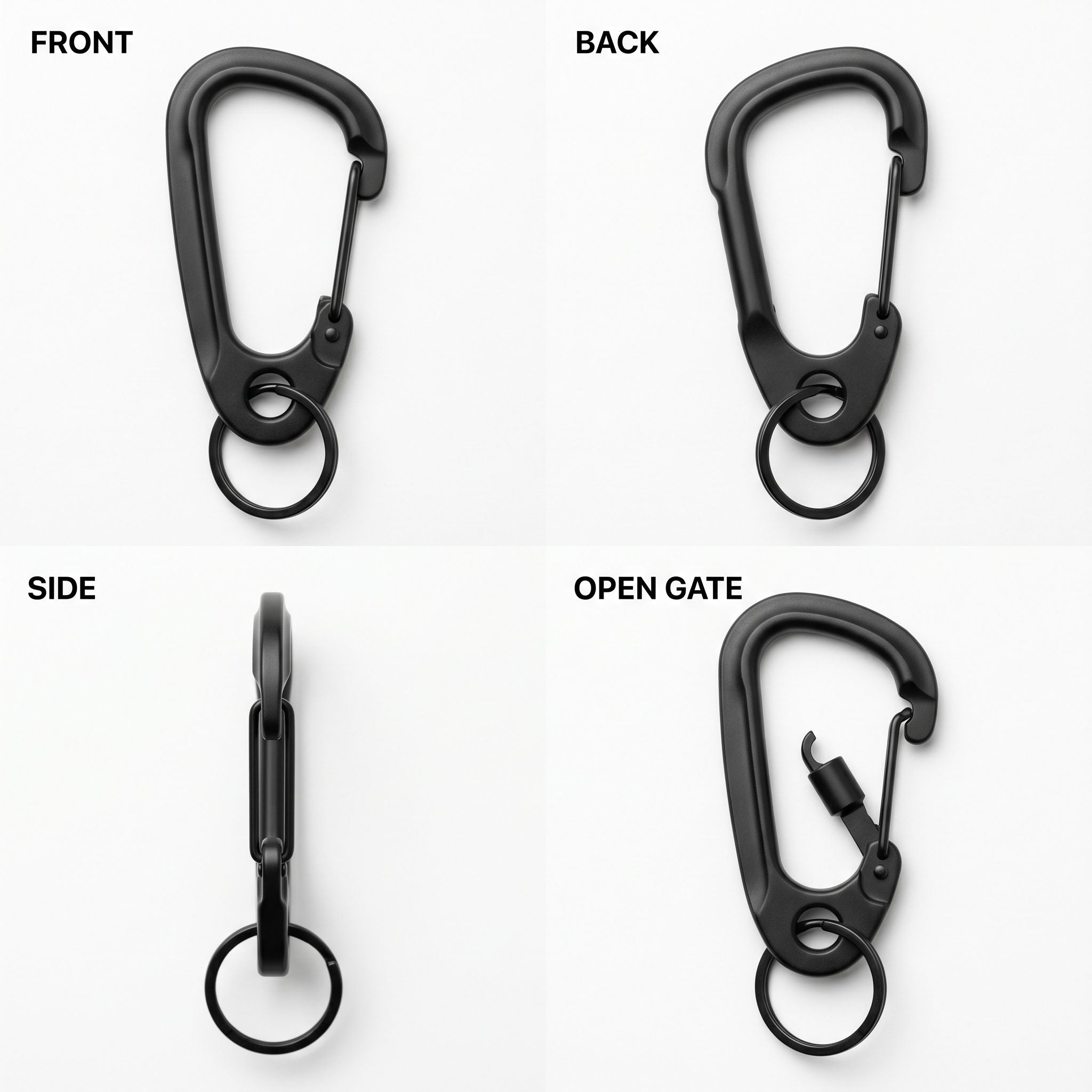 Titanium Micro-Carabiner Keychain — Detail