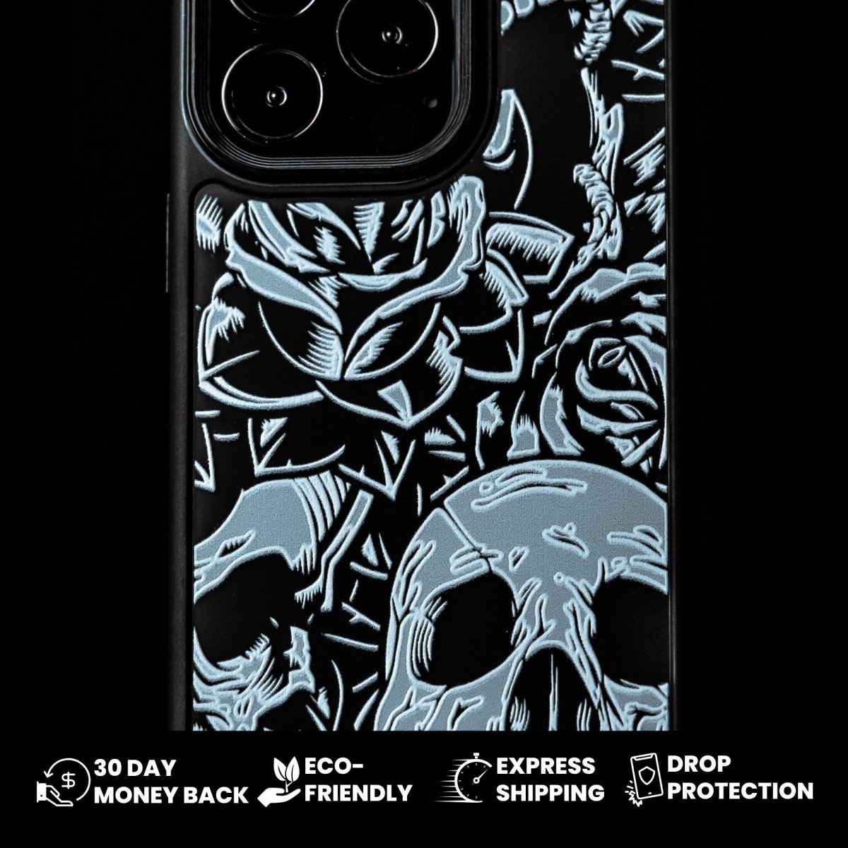 WHITE ROSE Tough iPhone Case