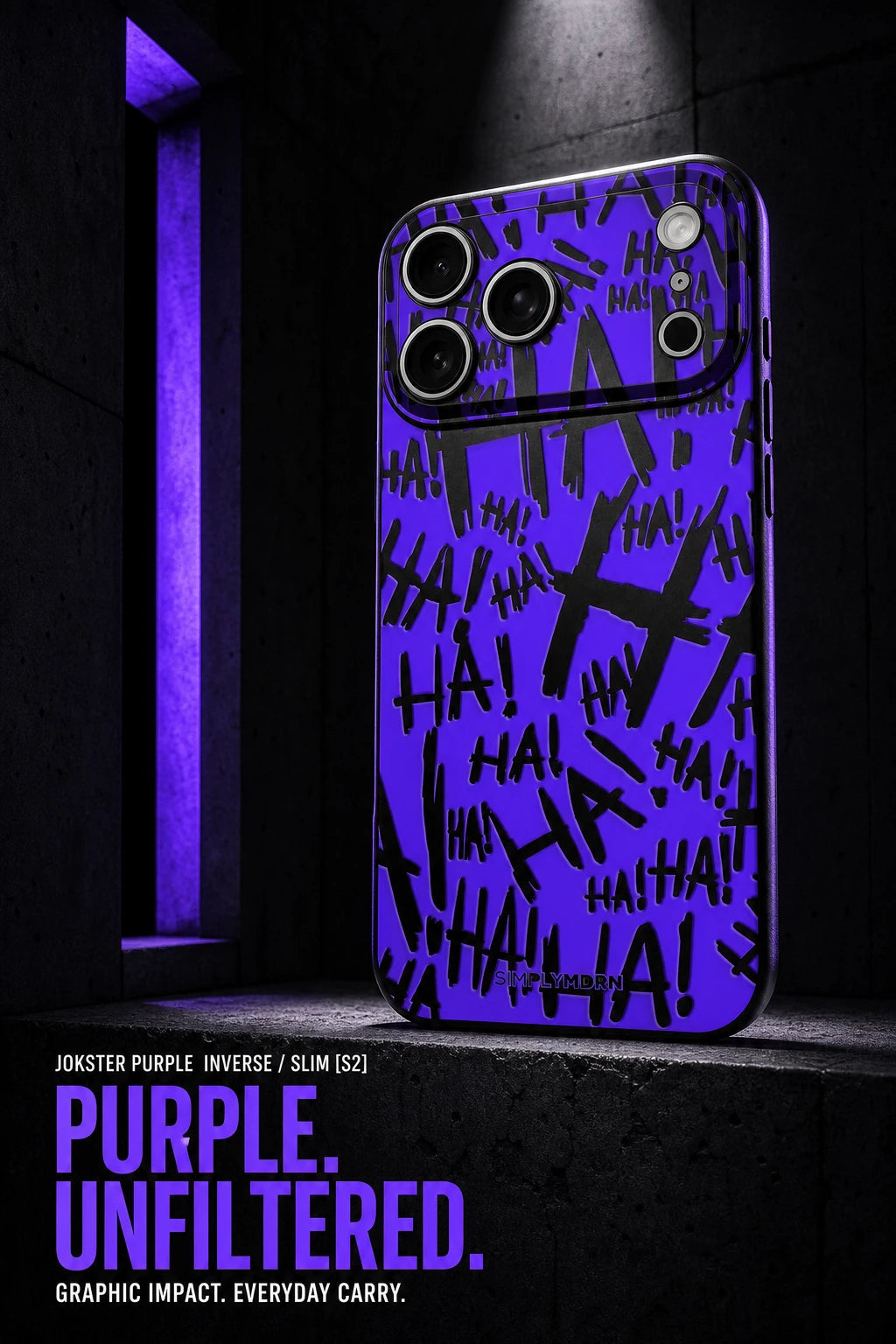 JOKSTER PURPLE INVERSE | SLIM [S2] product story panel 1
