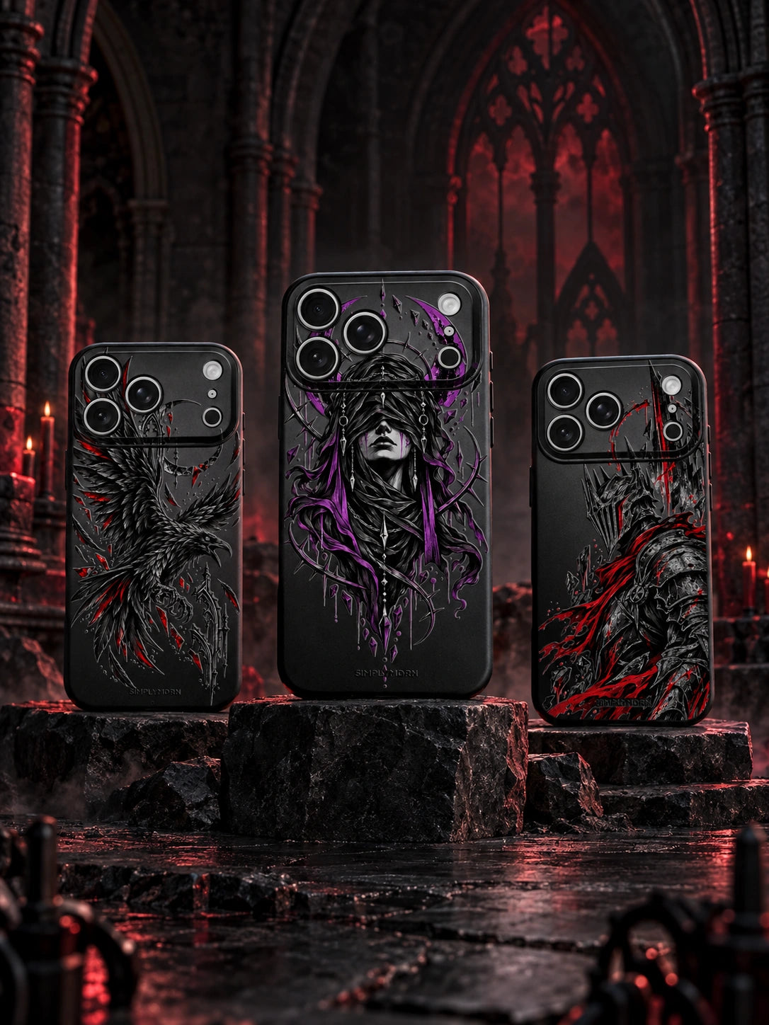 GOTH — three SIMPLYMDRN products in a full studio scene