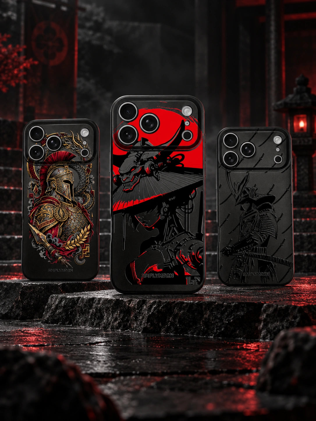SAMURAI — three SIMPLYMDRN products in a full studio scene