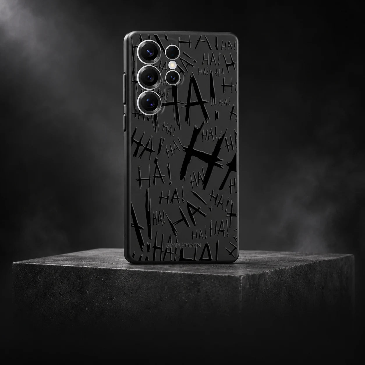 JOKESTER Slim Samsung Galaxy case in a dark studio